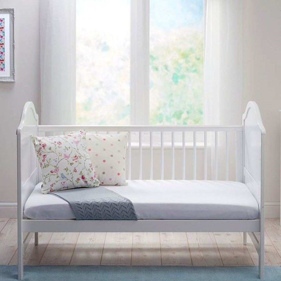 Toddler Furniture & Accessories littlehelper Toddler Beds | Eco-Conscious 3-In-1 Cot Bed | Toddler Bed | Day Bed | White | Eclipse Collection