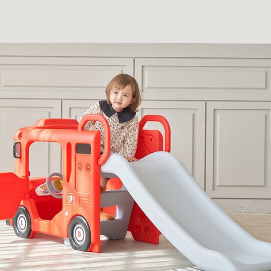 Baby & Nursery littlehelper Toys | Montessori 3-In-1 Red London Bus & Slide | Climbing | Driving | Sliding | Lights & Sounds | 2 Years+