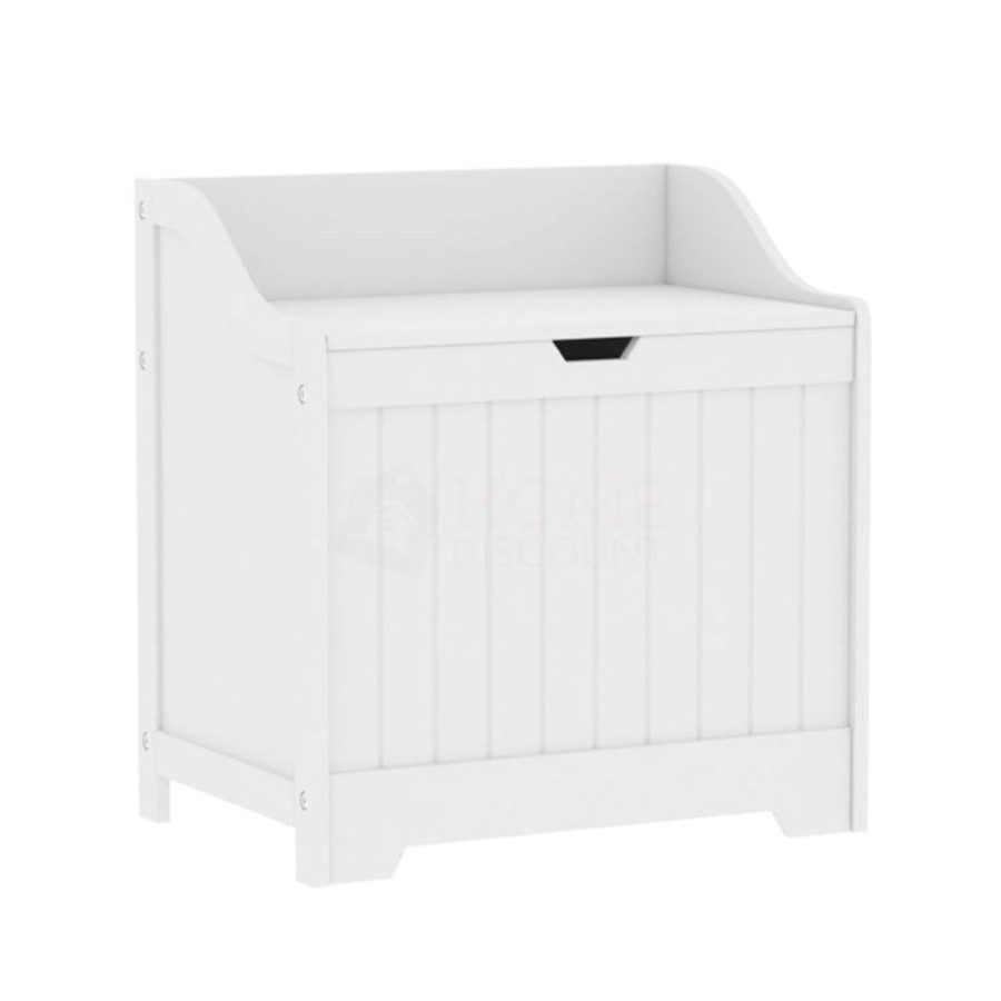 Toddler Furniture & Accessories littlehelper | Kids Large Wooden Toy Box With Slow Release Hinge | Ottoman | Blanket Box | White