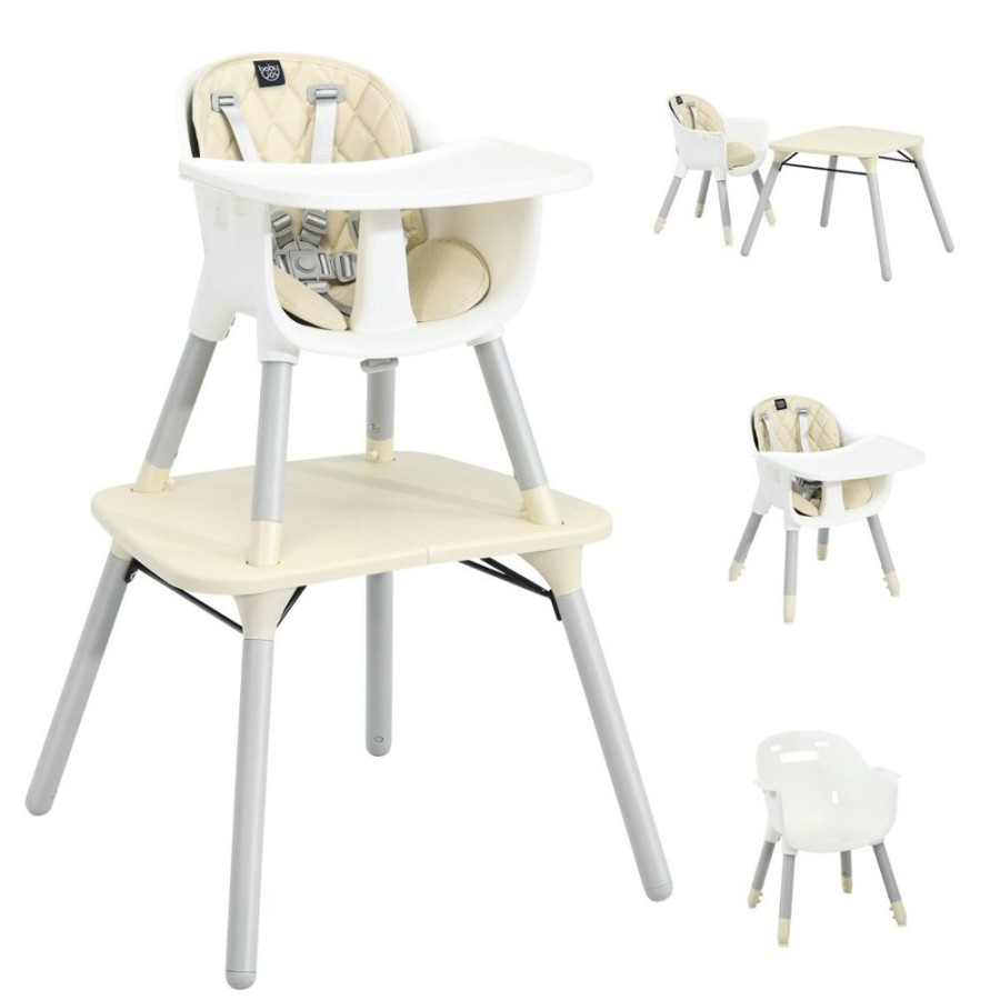 Mealtime littlehelper | 5-In-1 Combination Baby High Chair | Removable Tray 5 Point Harness | Low Chair | Table & Chair Set