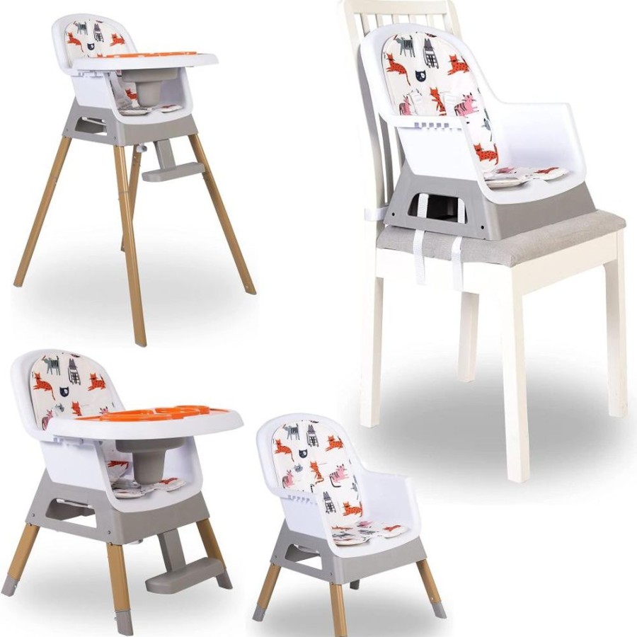 Mealtime littlehelper | 4-In-1 Grow-With-Me Baby High Chair, Low Chair & Booster Seat For Chairs | 6 Months - 6 Years