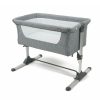 Baby & Nursery littlehelper Travel Cots & Playpens | Adjustable Height | Next-To-Me Baby Crib | Travel Cot With Mattress | Warm Grey