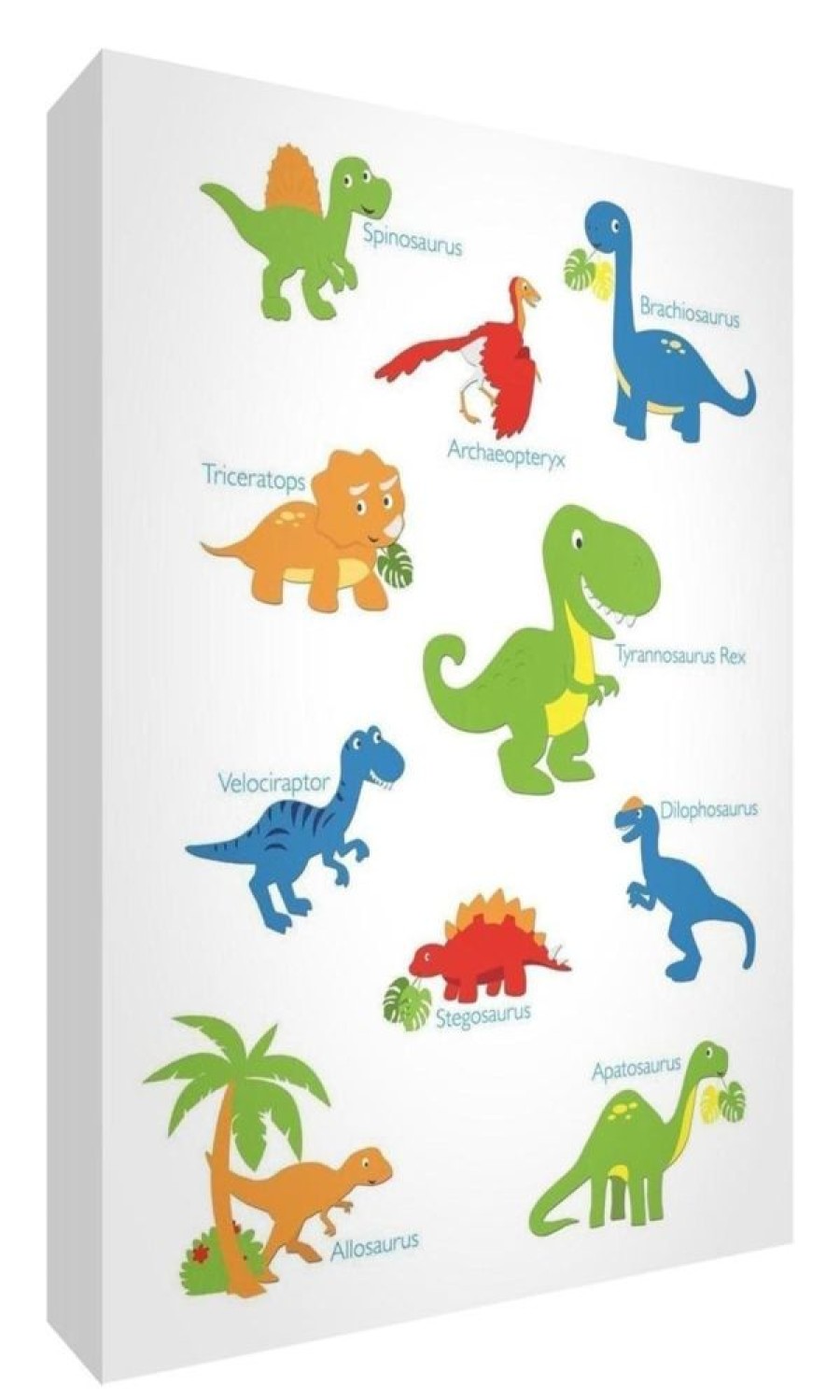 Baby & Nursery littlehelper Baby Gifts | Nursery Wall Art | Nursery Prints | Nursery Canvas - Dinosaurs