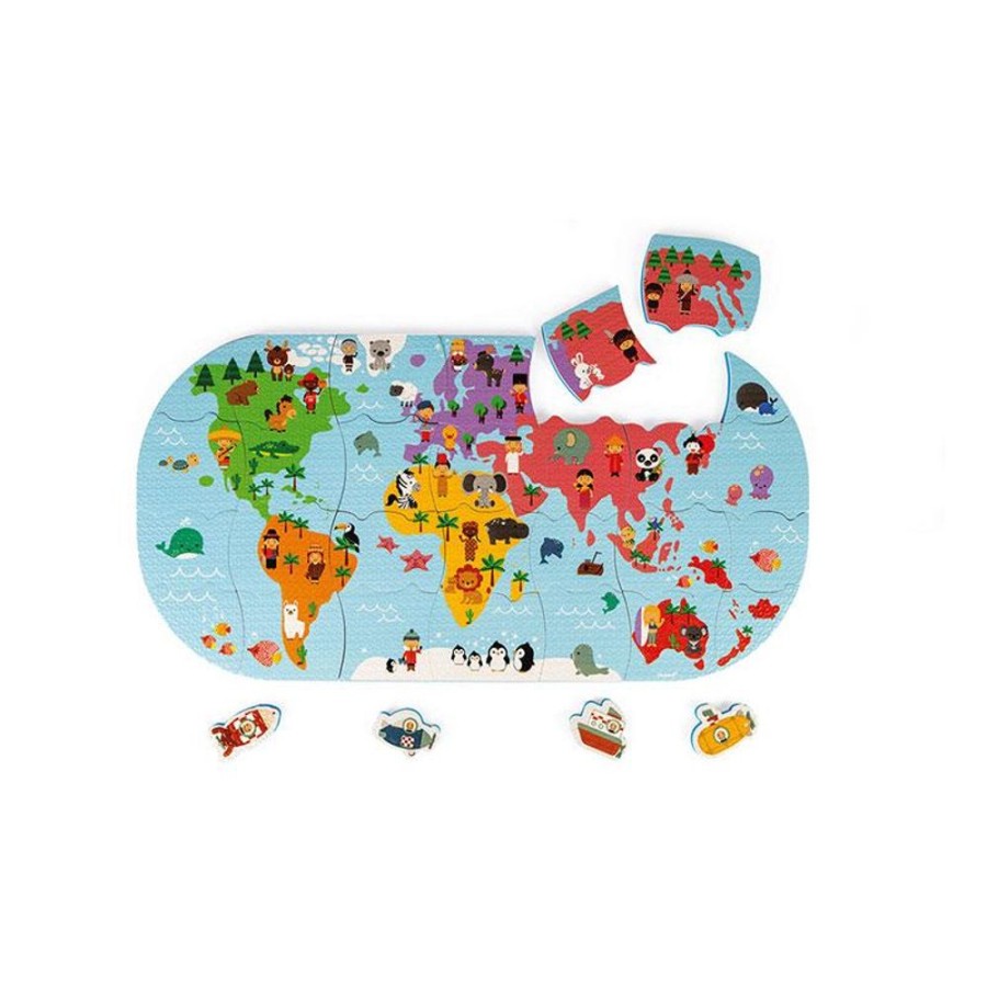 Playtime littlehelper Wooden Toys | Bathtime Toys | Bath Explorers Map | Bathtime Activities