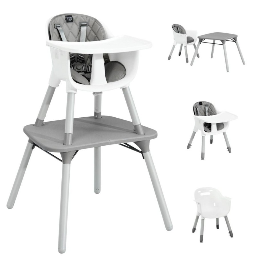 Mealtime littlehelper | 5-In-1 Combination Baby High Chair | Removable Tray 5 Point Harness | Low Chair | Table & Chair Set