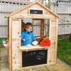 Playtime littlehelper Role Play Toys | Kids Beautifully Crafted Montessori Natural Wooden Playhouse | Cafe | Shop | 18M+