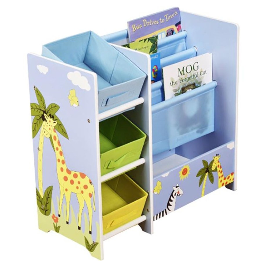 Toddler Furniture & Accessories littlehelper | Montessori Childrens Toy Box Storage & Childrens Bookcase | African Animals