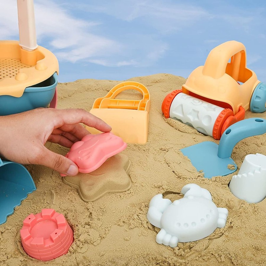 Playtime littlehelper Montessori Toys & Products | Deluxe Set Eco-Friendly Bucket & Spade Set | Waterwheel | Outdoor Kids Toys For Sand Pit | 3 Years+