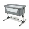 Baby & Nursery littlehelper Travel Cots | Adjustable Height | Next-To-Me Baby Crib | Travel Cot With Mattress | Warm Grey