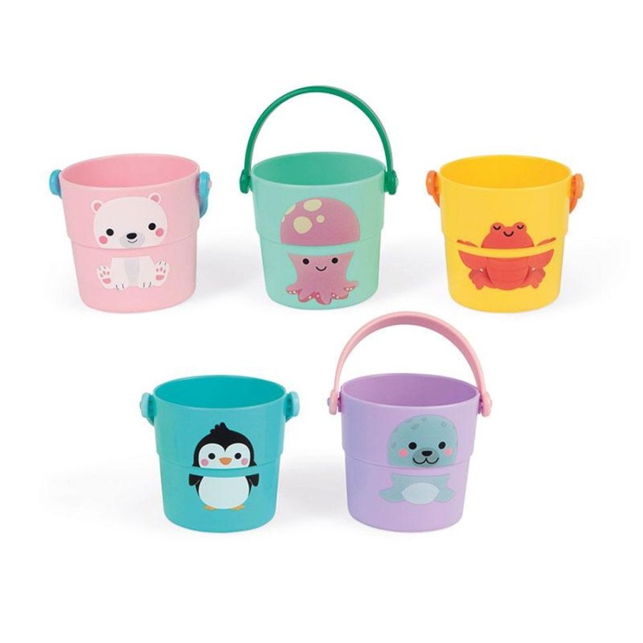 Baby & Nursery littlehelper Toys | Bathtime Toys | Activities Buckets 5Pk | Bathtime Activities