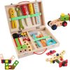 Playtime littlehelper Role Play Toys | Montessori 37 Piece Tool Set For Kids | Kids Toolbench | Wooden Toy