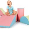 Playtime littlehelper Activity Toys | Indoor Soft Play Equipment | Montessori 5 Piece Foam Play Set | Soft Play Slide | 9M -3 Years