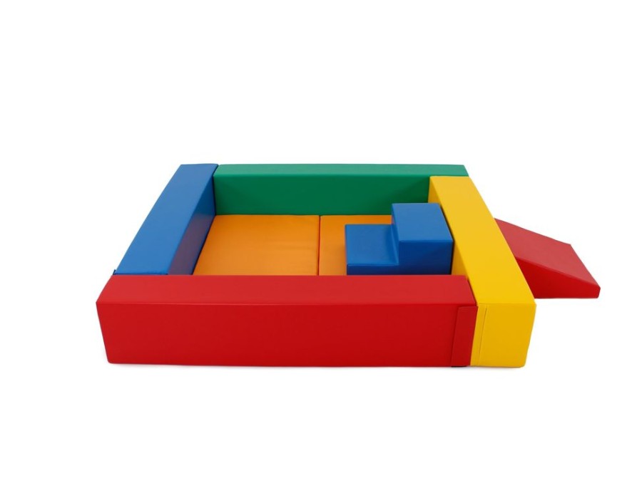 Playtime littlehelper Montessori Toys & Products | X-Large Montessori Ball Pit Soft Play Set | Ball Pool With Floor Mat Steps & Slide | 3M+