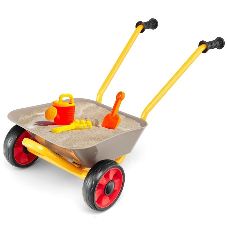 Playtime littlehelper Sand & Water Table | Children'S Montessori Heavy Duty Metal Easy Easy-Push Wheelbarrow | 2 Years +