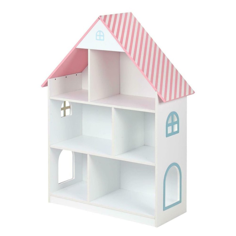 Playtime littlehelper Montessori Toys & Products | Charming 3 Storey Montessori Dolls House & Bookcase | Toy Storage | 1.06M High