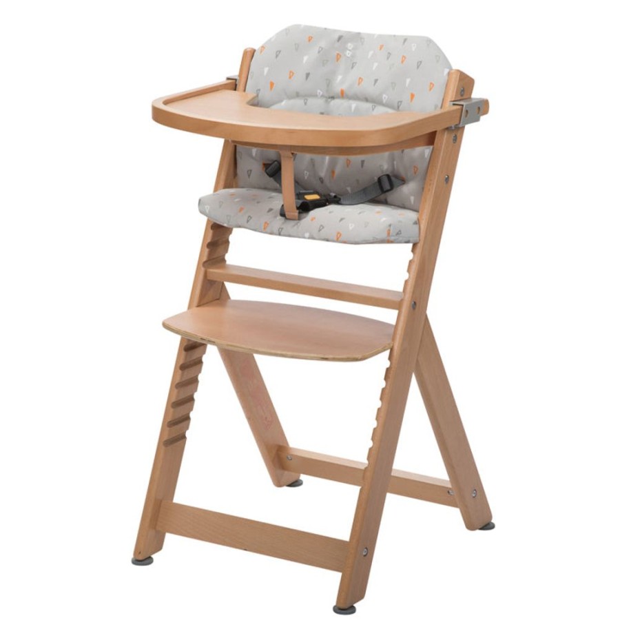 Mealtime littlehelper | Super Soft & Padded High Chair Insert | Fully Washable | Compatible With Grow With Me High Chairs | Soft Grey