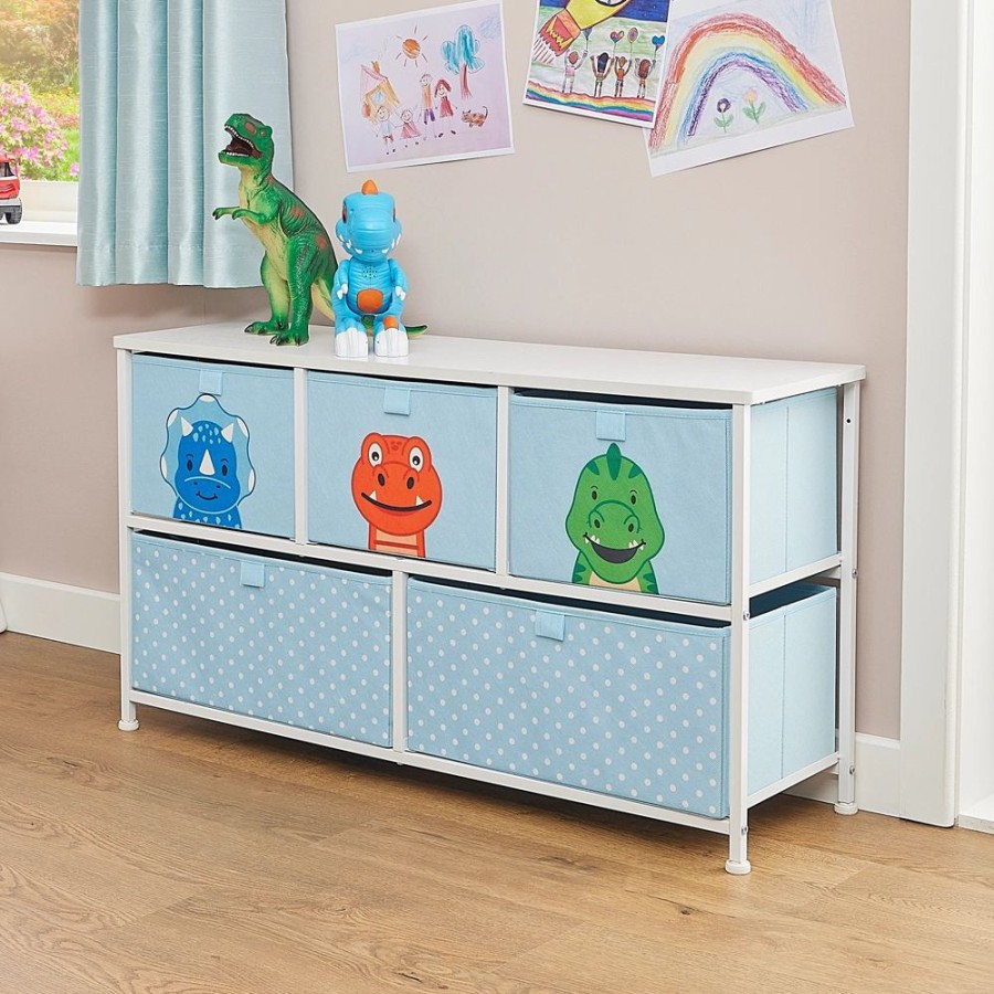 Toddler Furniture & Accessories littlehelper | Montessori Dinosaur Toy Storage With Large Drawers | Children'S Toy Box | Bench Seat