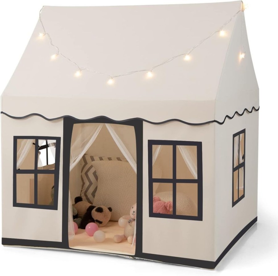 Playtime littlehelper Playhouses, Teepees & Dens | Children'S Playhouse Tent | Windows And Fairy Lights | Wendy House | Or