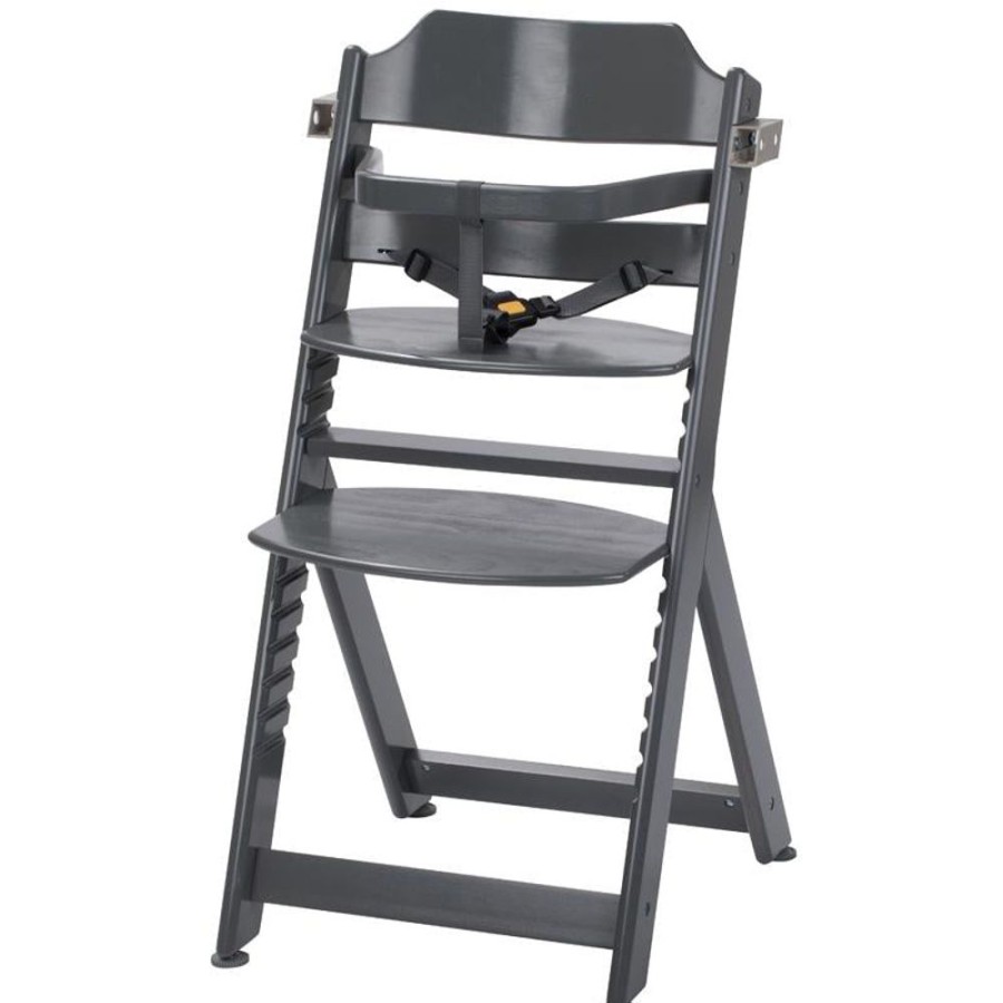 Mealtime littlehelper | Grow-With-Me 3-In-1 Adjustable Height Wooden High Chair & Tray | Warm Grey | 6M - 10 Years