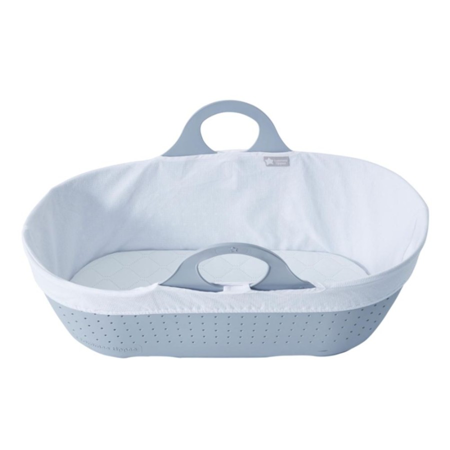 Baby & Nursery littlehelper Moses Baskets | Moses Basket & Stand With Waterproof Mattress | Whisper Grey