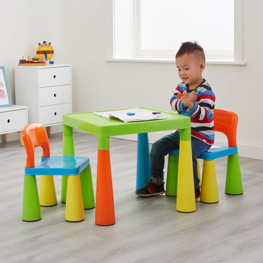 Toddler Furniture & Accessories littlehelper | Chunky & Funky Plastic Kid'S | Children'S Activity Table & 2 Chair Set | Multicoloured