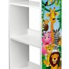 Toddler Furniture & Accessories littlehelper | Kids Jungle Joy Bookcase | Childrens Bookcase | Kids Bookshelf | White | 1.02M High