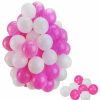 Baby & Nursery littlehelper Baby Play Gyms | Balls For Ball Pits And Playpens | Plastic Lightweight Soft Play Balls | Pink & White