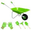 Playtime littlehelper Montessori Toys & Products | Montessori Garden Toy Set With Rust-Resistant Stainless Steel Wheelbarrow & Tool Kit | Outdoor Kids Toys For Sand Pit | 3 Years+