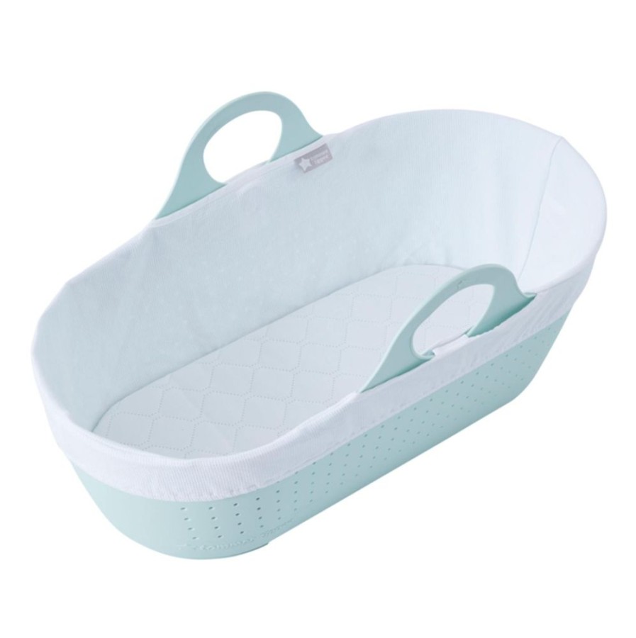 Baby & Nursery littlehelper Moses Baskets | Moses Basket With Waterproof Mattress | Mint Green