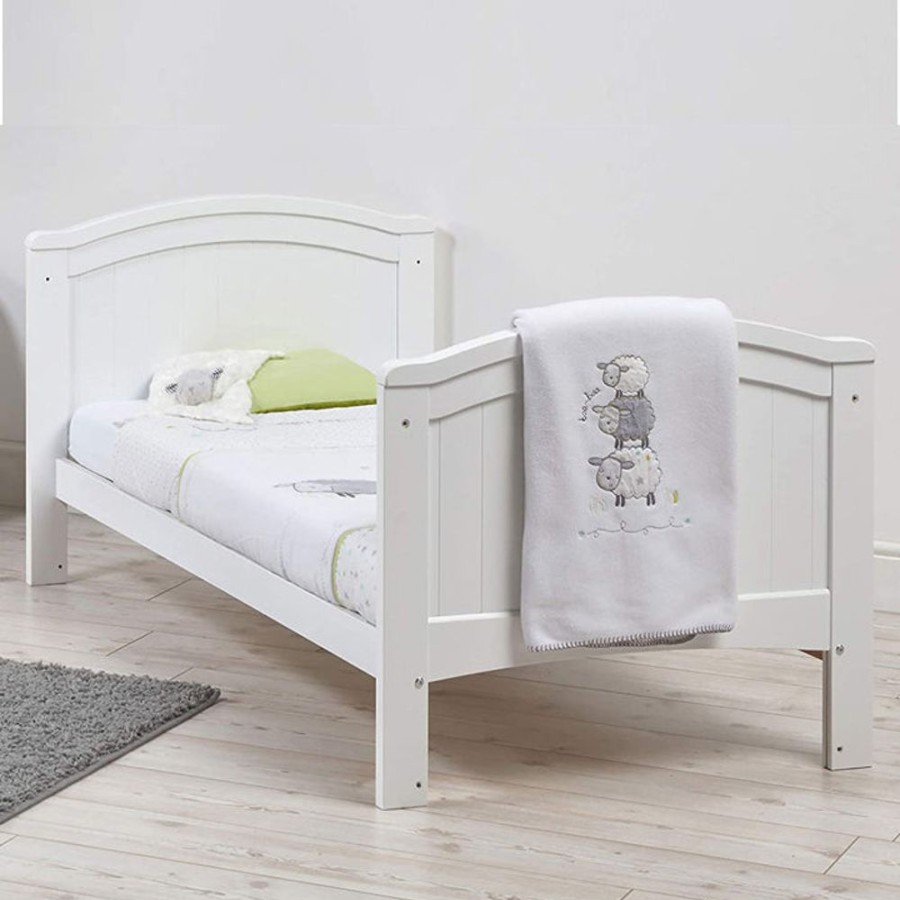 Toddler Furniture & Accessories littlehelper Toddler Beds | Sunshine Cot Bed | 2-In-1 Cot Bed | Eco-Friendly Cot | Wooden Junior Bed | Bright White