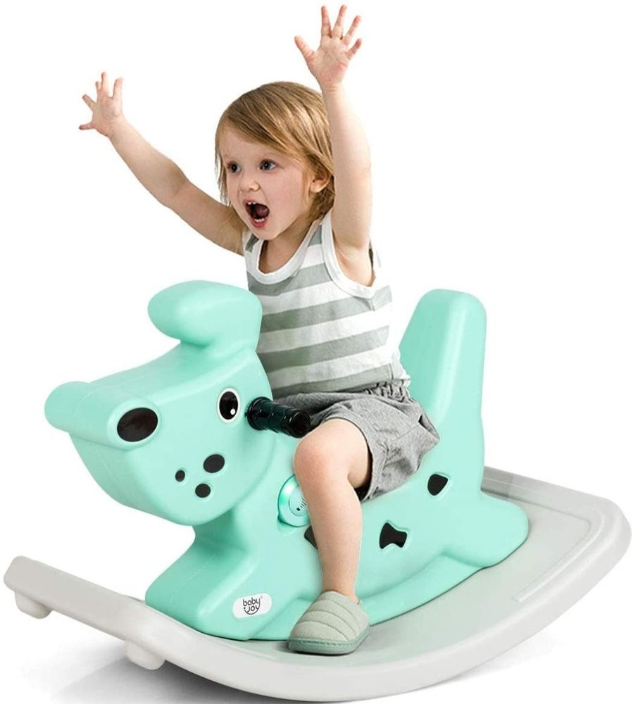 Playtime littlehelper Ride On Toys | Baby & Toddler Rocking Horse Dog | Ride On Toy With Grip Handles | Music | Lights | 6-36M