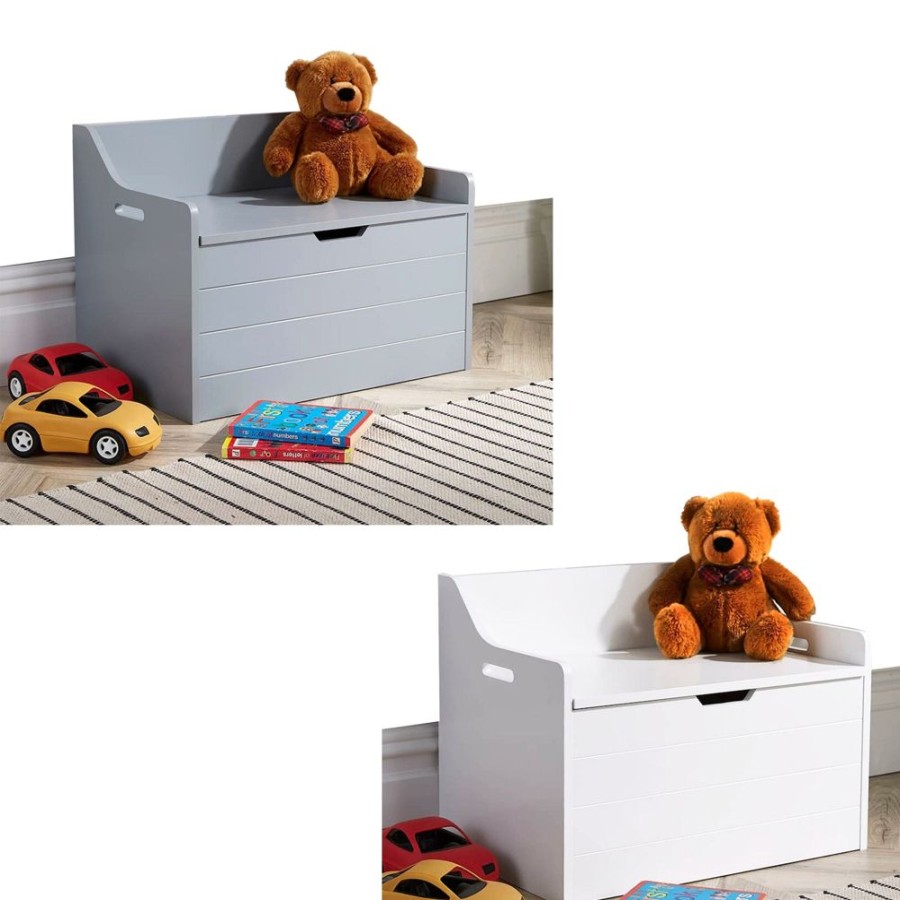 Baby & Nursery littlehelper Toy Box | Large Montessori Toy Box & Bench Seat With Slow Release Hinge | Ottoman | Blanket Box