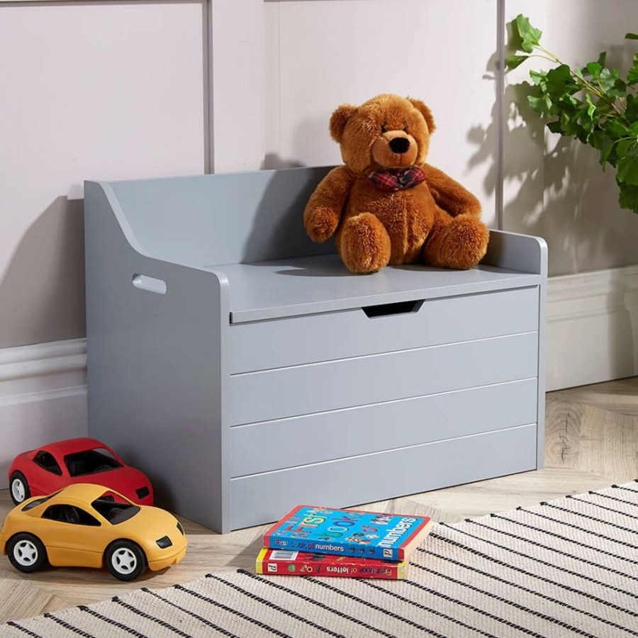 Baby & Nursery littlehelper Toy Box | Large Montessori Toy Box & Bench Seat With Slow Release Hinge | Ottoman | Blanket Box