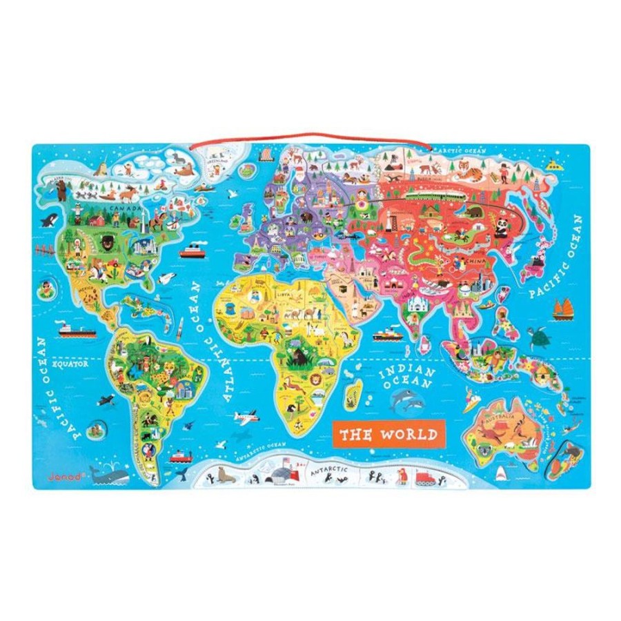 Playtime littlehelper Montessori Toys & Products | Preschool Toys | Magnetic World Map Puzzle | Puzzles & Games