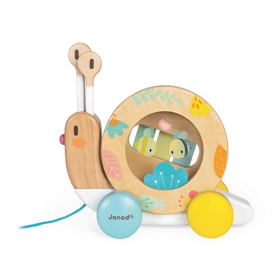 Playtime littlehelper Wooden Toys | Activity & Educational Toys | Pure Pull Along Snail | Understanding Music