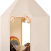 Playtime littlehelper Playhouses, Teepees & Dens | Children'S Large Playhouse Tent | 2 Doors With Washable Mat | Cream