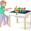 Toddler Furniture & Accessories littlehelper | Kids 4-In-1 Wooden Multi-Activity Table | Reversible Desk Top | Blackboard Desk | Storage | Pink Stool