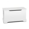 Baby & Nursery littlehelper Toy Box | Kids | Childrens Wooden Toy Box With Safety Hinge | Ottoman | Blanket Box | White | 65 X 29 X 32Cm