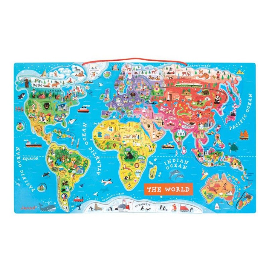 Baby & Nursery littlehelper Baby Gifts | Preschool Toys | Magnetic World Map Puzzle | Puzzles & Games