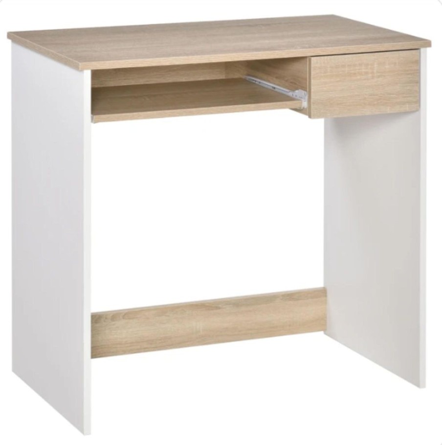 Toddler Furniture & Accessories littlehelper | Children'S Homework And Computer Desk | Storage | Natural & White | 6 Years+