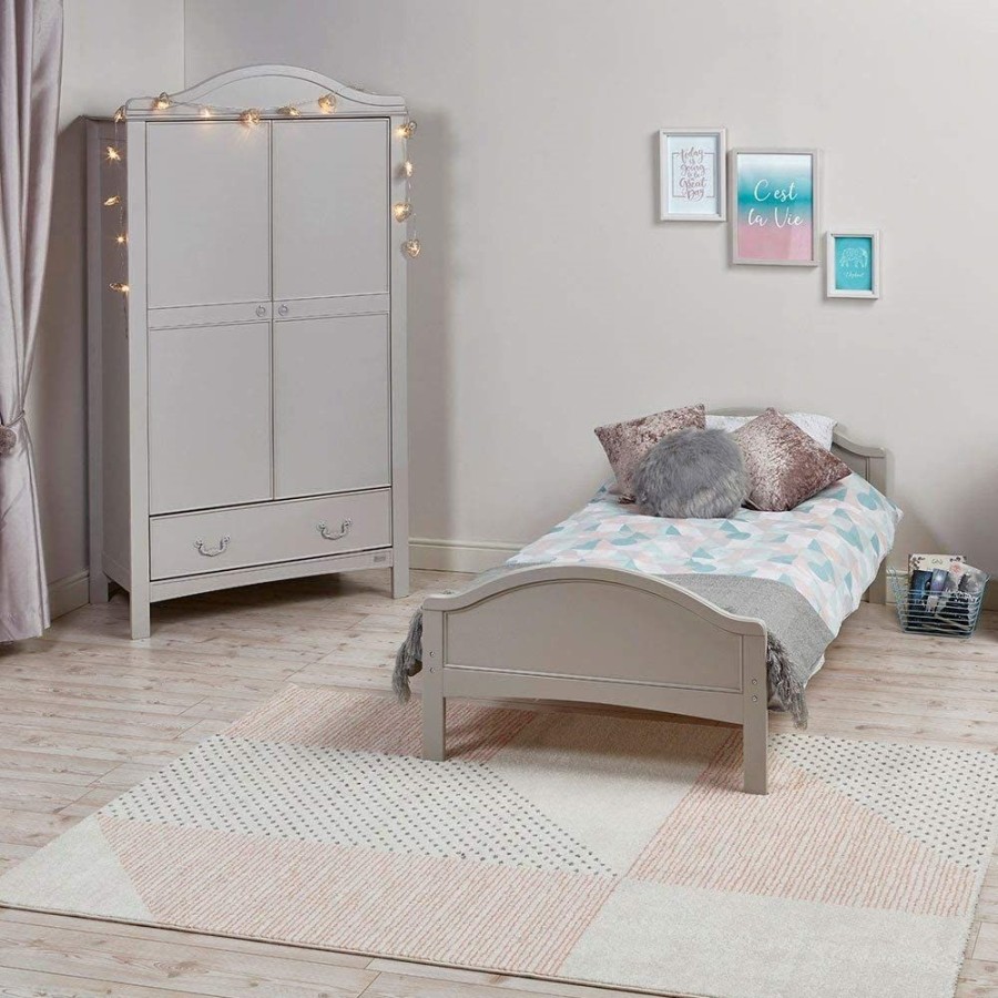 Toddler Furniture & Accessories littlehelper Toddler Beds | Eco-Conscious Wooden Toddler Bed | Whisper Grey | Versailles Collection