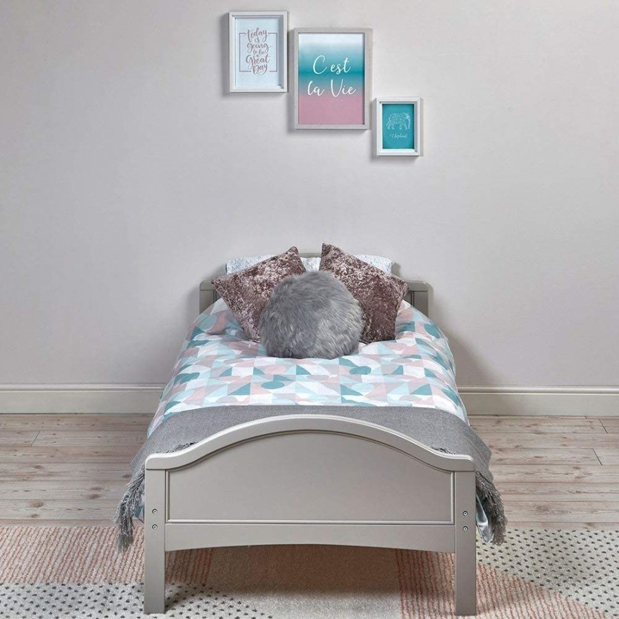 Toddler Furniture & Accessories littlehelper Toddler Beds | Eco-Conscious Wooden Toddler Bed | Whisper Grey | Versailles Collection