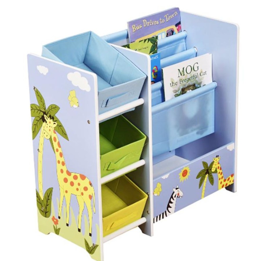 Toddler Furniture & Accessories littlehelper | Montessori Childrens Toy Box Storage & Childrens Bookcase | African Animals