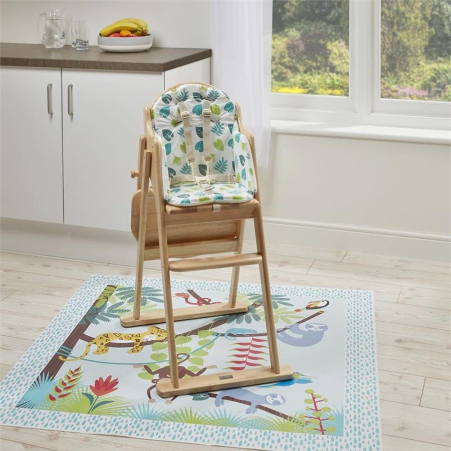 Mealtime littlehelper | Floor Mat | Baby High Chair & Potty Training Splash Mat | Rainforest Friends