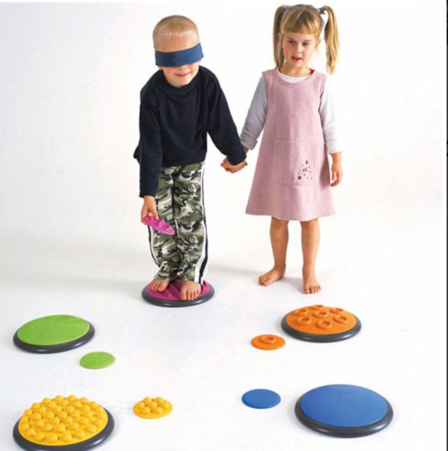 Playtime littlehelper Montessori Toys & Products | Autism-Friendly Sensory 10Pc Montessori Gonge Tactile Discs | Nordic Range | Pastels | 2-99 Years