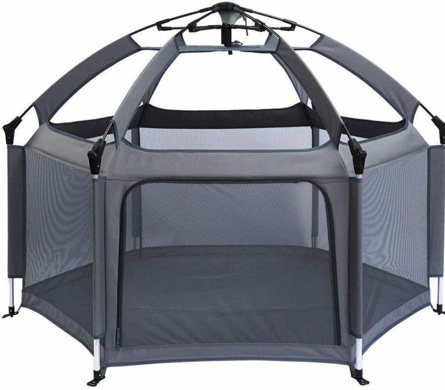 Baby & Nursery littlehelper Travel Cots & Playpens | Lightweight Carbon Fibre Pop-Up Playpen & Travel Cot With Mattress | | 0M - 5 Years