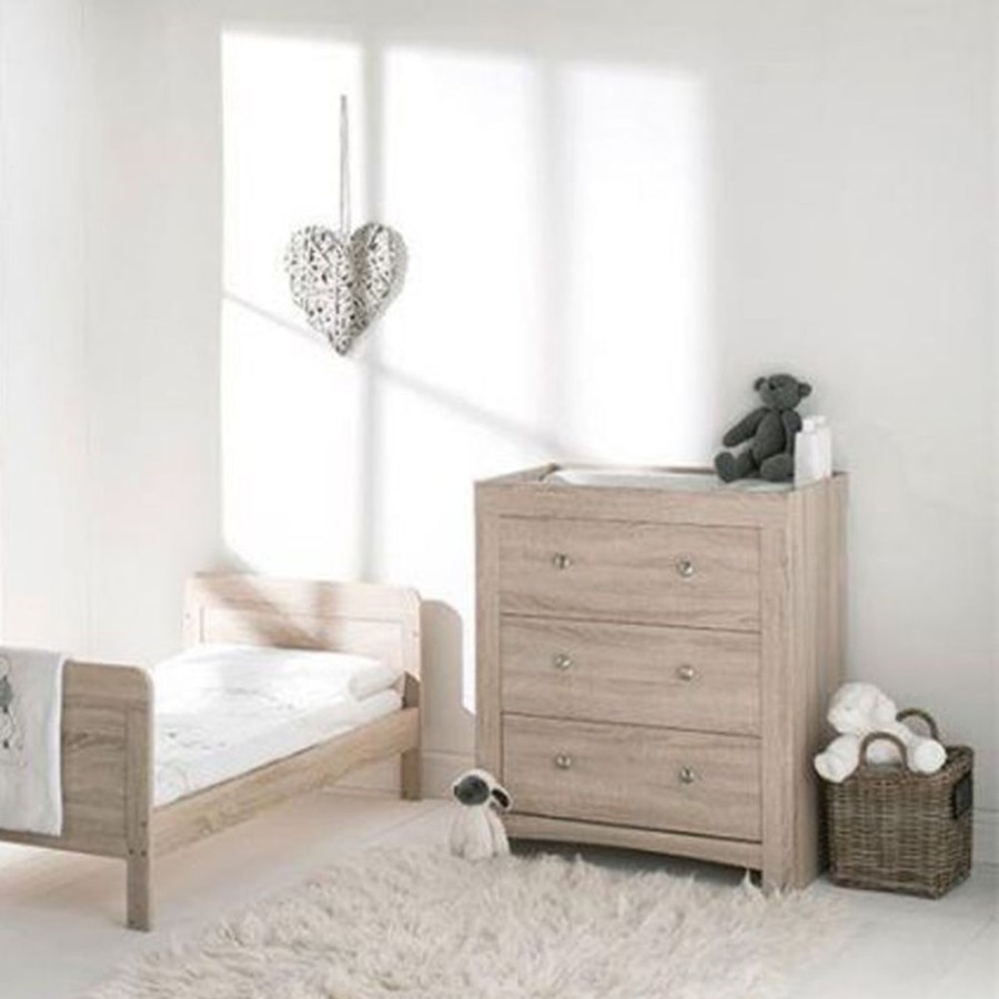 Baby & Nursery littlehelper Changing Units | Silkworm | Chest Of Drawers | Baby Changing Unit | Washed Wood | Grey