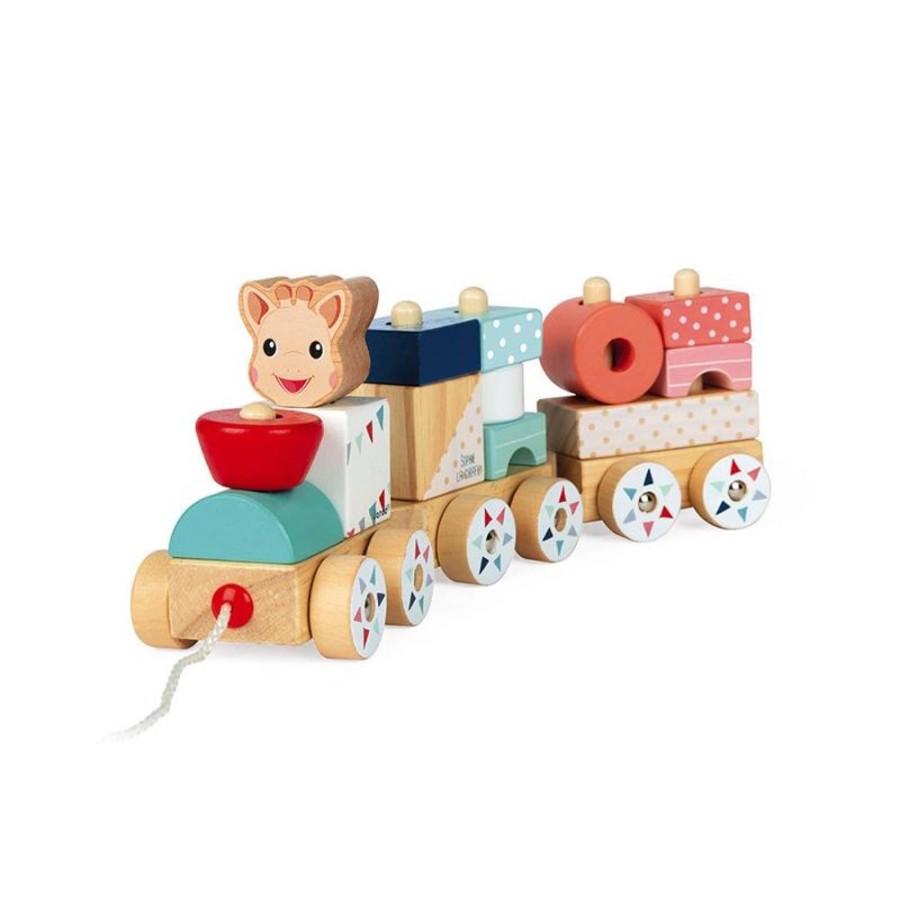 Playtime littlehelper Wooden Toys | Activity & Educational Toys | Sophie La Girafe Train | Wooden Toys