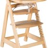 Mealtime littlehelper | Grow-With-Me Adjustable Eco Wooden High Chair With Quick Release Tray Option | Natural | 6M - 10 Years