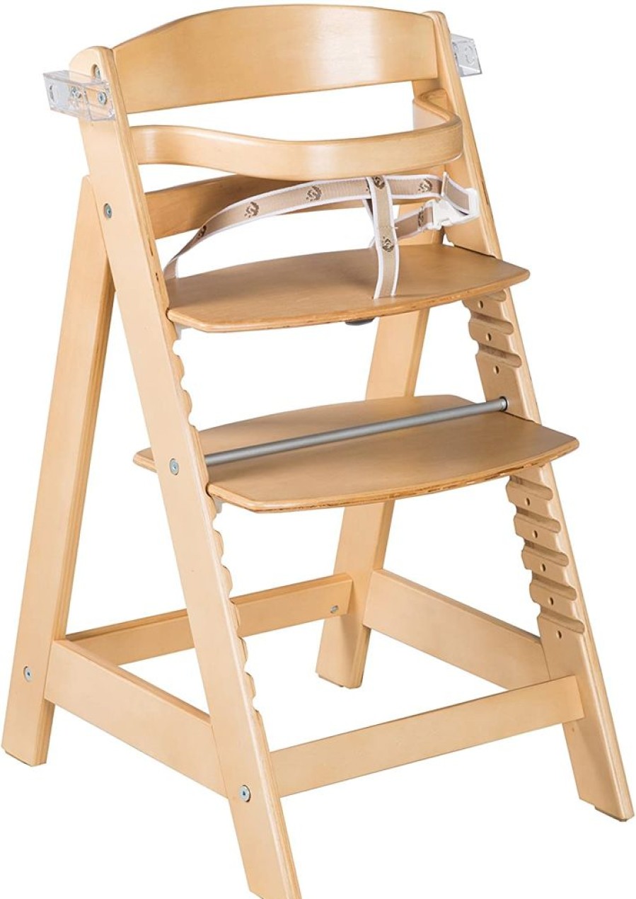 Mealtime littlehelper | Grow-With-Me Adjustable Eco Wooden High Chair With Quick Release Tray Option | Natural | 6M - 10 Years